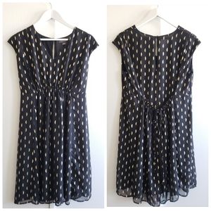 A Pea in the Pod Black & Gold Maternity Dress